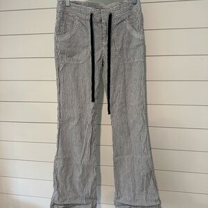 Striped Black and White Men's Pants